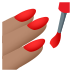 💅🏽 nail polish: medium skin tone display on JoyPixels